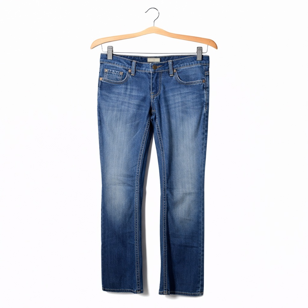 Big Star Casey K Low Rise Bootcut Jeans Size 28 Y2K Med Wash Denim Western Chic